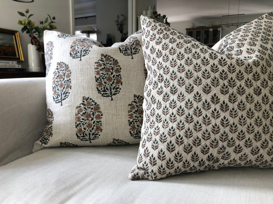 Bastin Home block print cushion covers 8