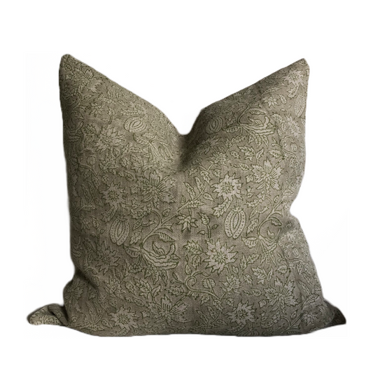 Verdell block print cushion cover